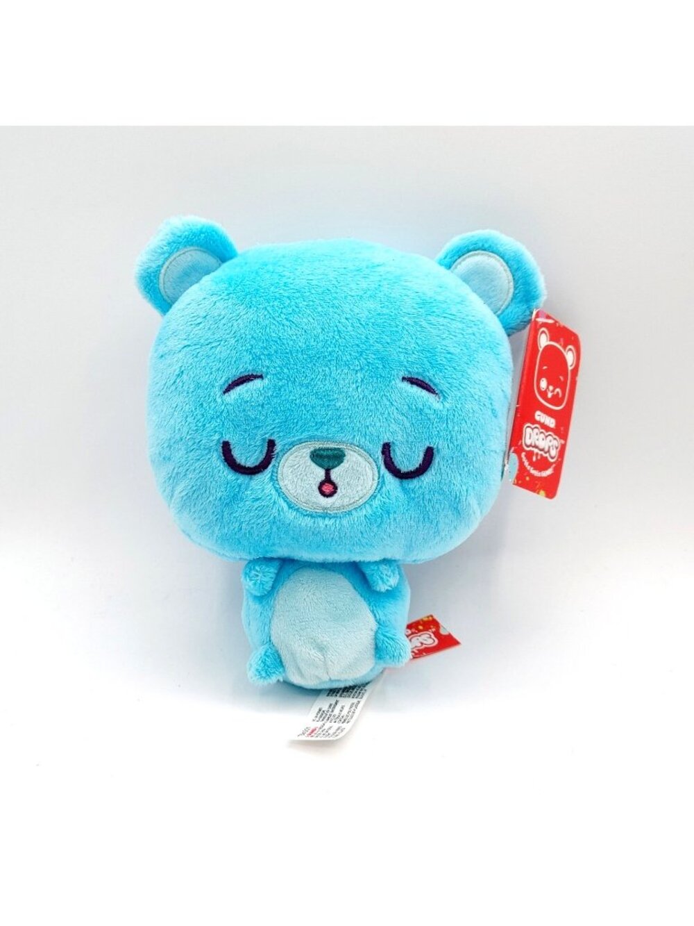 GUND Drops Plush Pet Jonny B. Cub Sleepy Soft Teddy Bear 6" Light Blue NEW